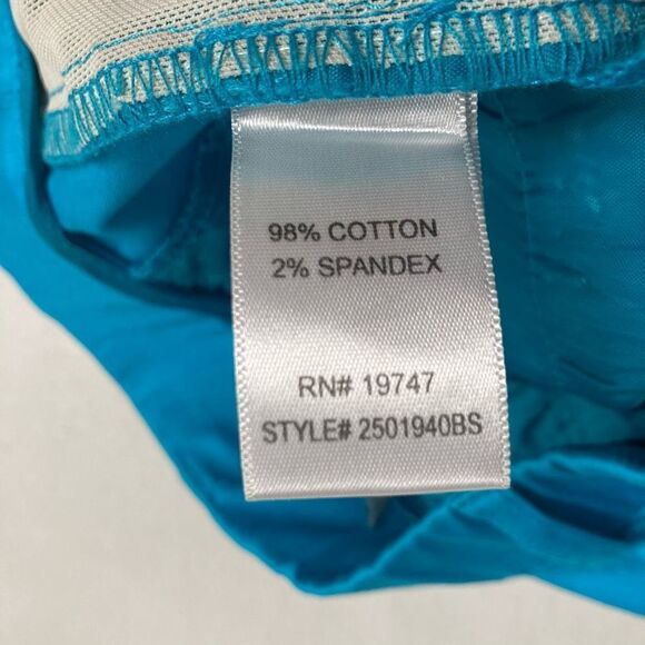 COUNTERPARTS Women’s Cropped Blue Pants Size 6 Inseam 20” - Picture 5 of 12